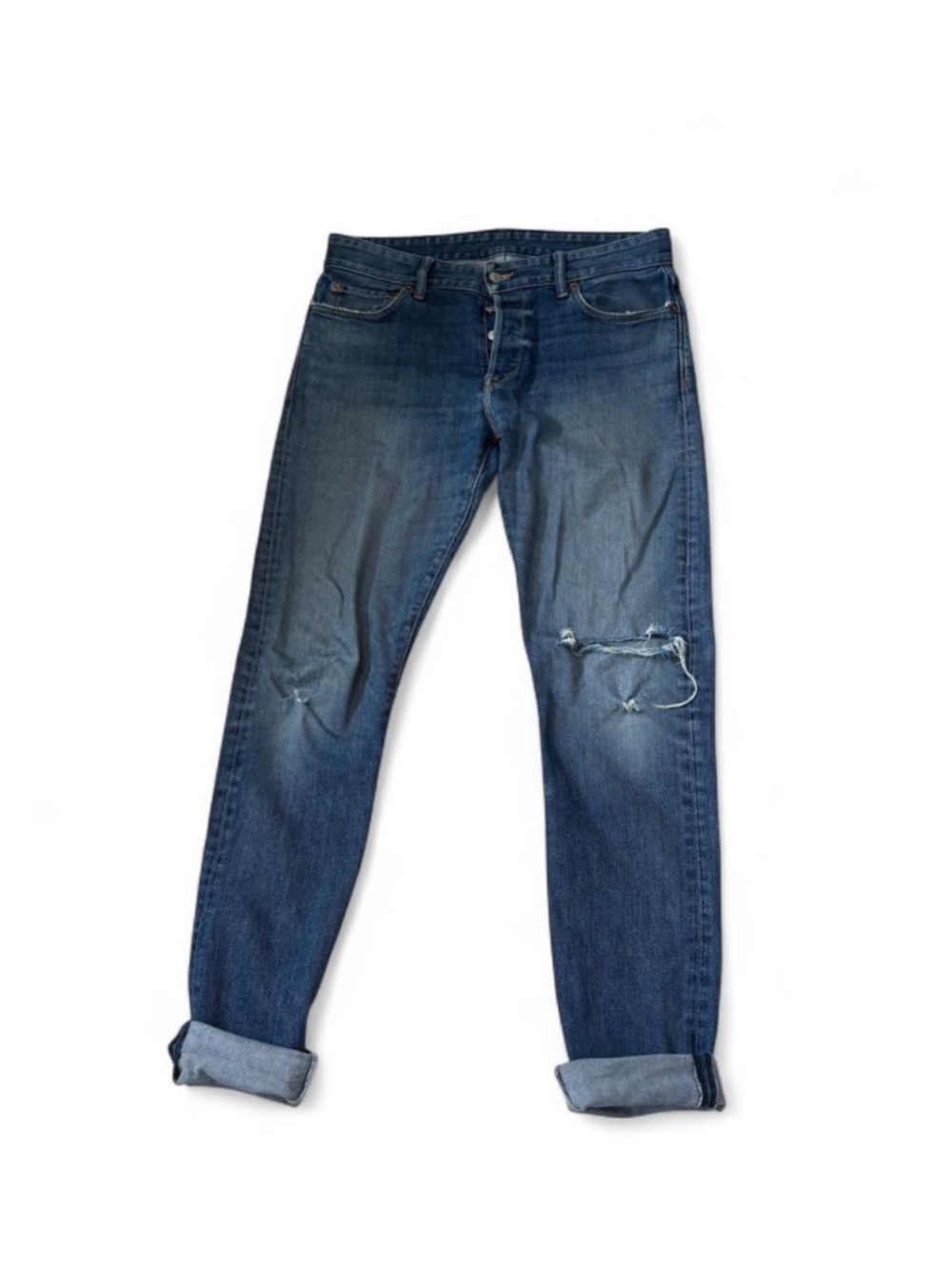 Mason Buck Maverick Slim Distressed Jeans 32x 34